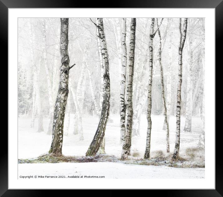 Winter Bare Framed Mounted Print by Mike Farrance