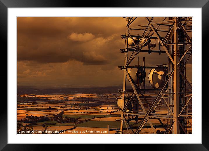 Stormy Evening On The Wrekin Framed Mounted Print by Darren Burroughs