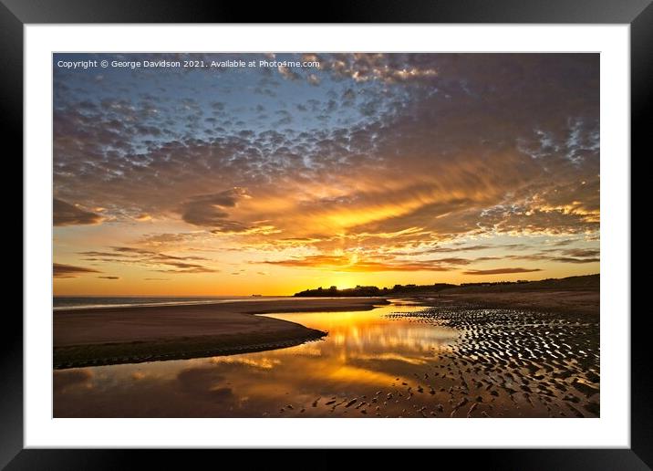 Red Sky at Morning Framed Mounted Print by George Davidson