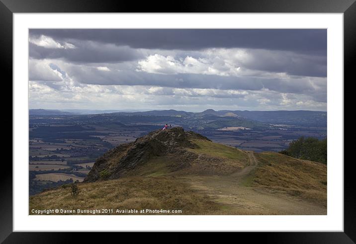 Stormy Day On The Wrekin Framed Mounted Print by Darren Burroughs