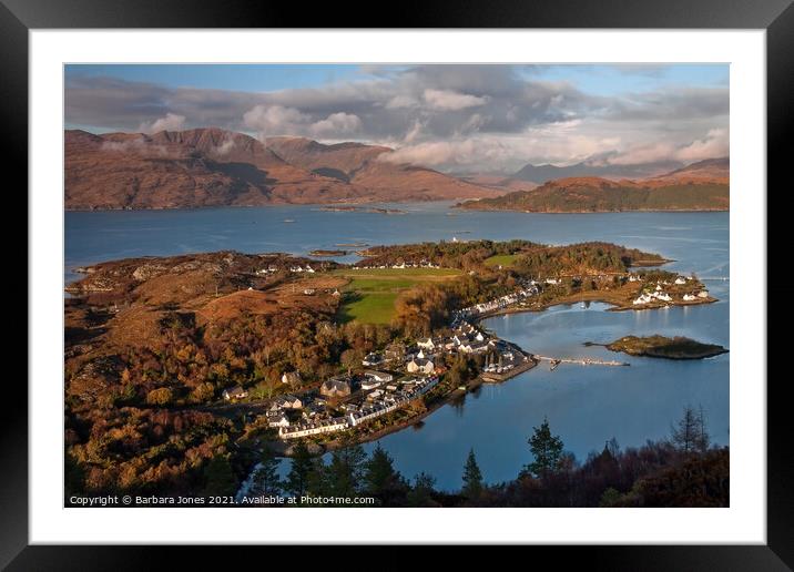 Plockton,  Applecross  and Loch Carron Scotland Framed Mounted Print by Barbara Jones