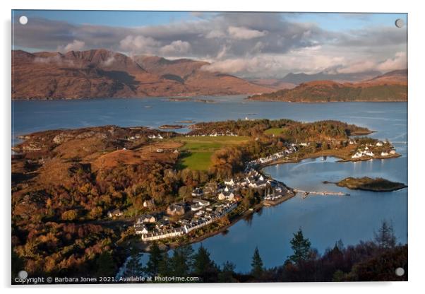 Plockton,  Applecross  and Loch Carron Scotland Acrylic by Barbara Jones