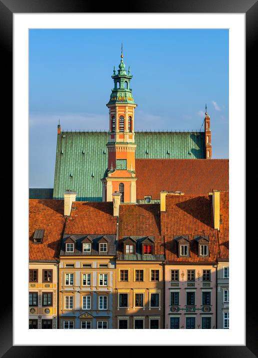Old Town in City of Warsaw Framed Mounted Print by Artur Bogacki