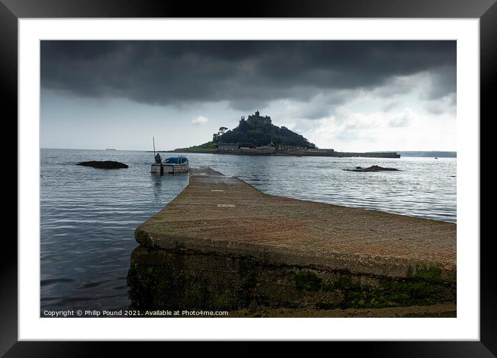 St Michael's Mount - view from the mainland Framed Mounted Print by Philip Pound