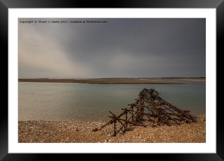 Pagham Harbour Framed Mounted Print by Stuart C Clarke