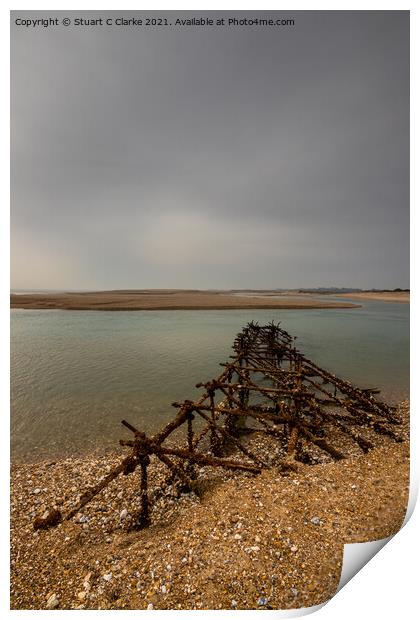 Pagham Harbour Print by Stuart C Clarke