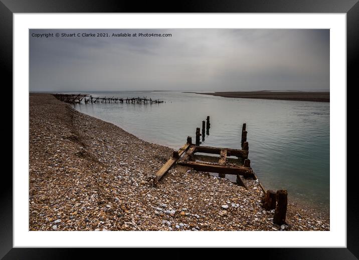 Pagham Harbour Framed Mounted Print by Stuart C Clarke