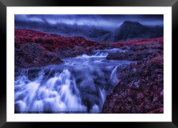 Magical Fairy Pools Framed Mounted Print by Jadwiga Piasecka