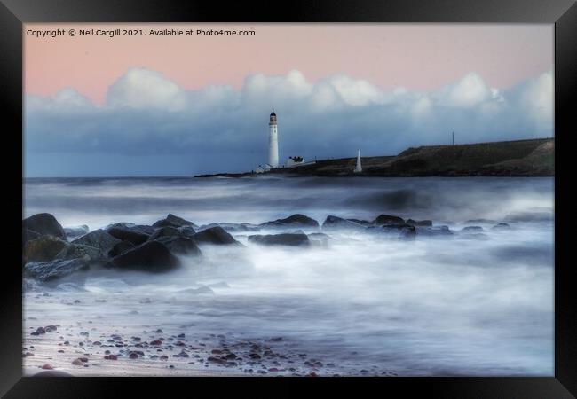 Scurdieness lighthouse  Framed Print by Neil Cargill