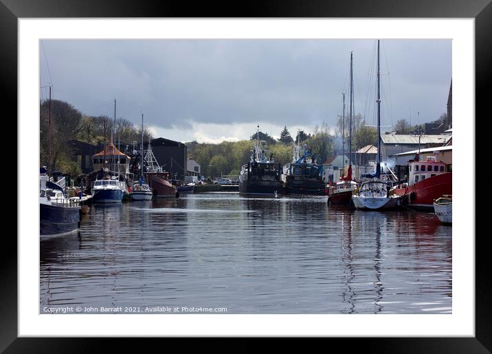 Eyemouth Harbour Framed Mounted Print by John Barratt