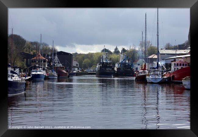 Eyemouth Harbour Framed Print by John Barratt