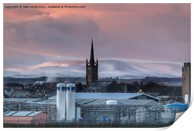 Montrose steeple  Print by Neil Cargill