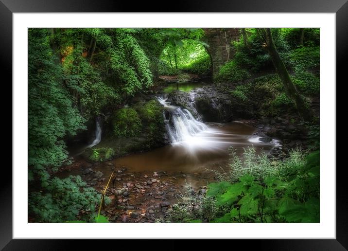 Arbirlot waterfall Framed Mounted Print by Neil Cargill