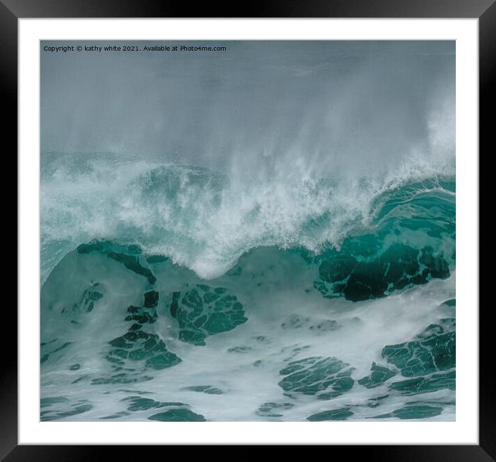 Drop in the Ocean Framed Mounted Print by kathy white