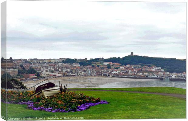 Scarborough South bay, North Yorkshire, UK. Canvas Print by john hill
