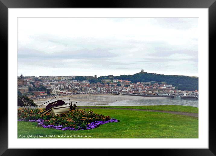 Scarborough South bay, North Yorkshire, UK. Framed Mounted Print by john hill