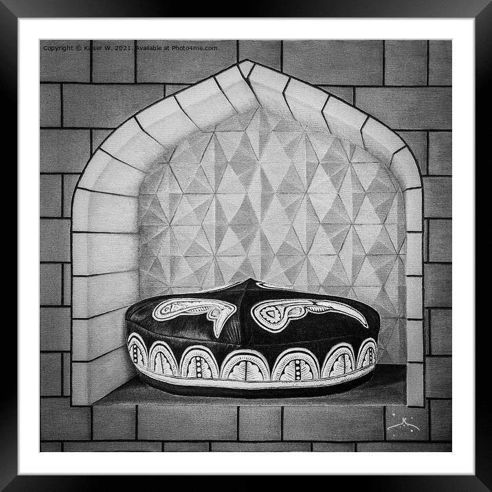 Black and white Doppa Framed Mounted Print by Kaiser W.