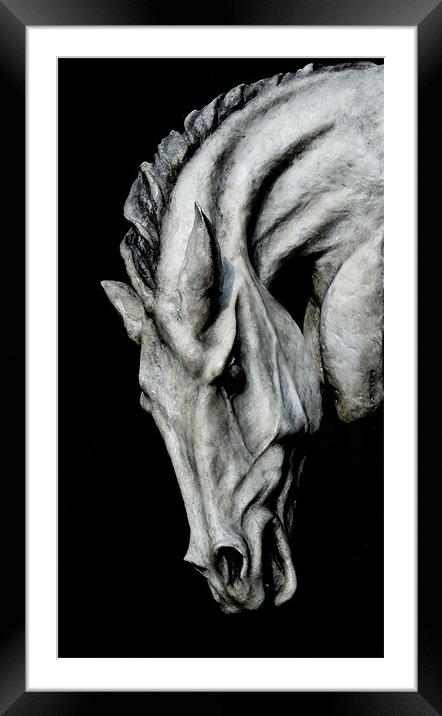 fury Framed Mounted Print by Heather Newton