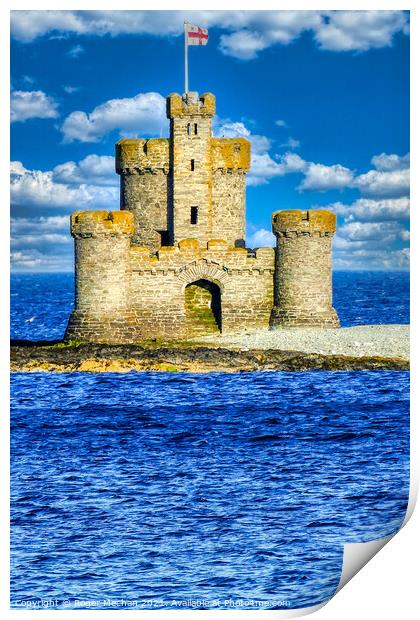Castle of Rescue Print by Roger Mechan