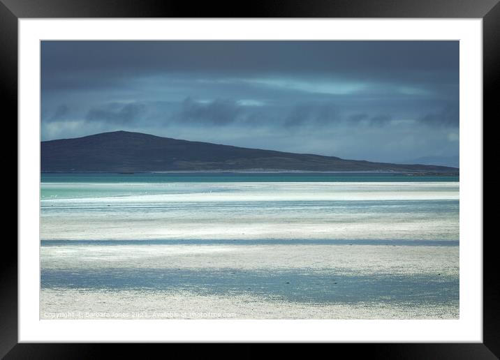 Outer Hebrides North Uist  Clachan Sands  Scotland Framed Mounted Print by Barbara Jones