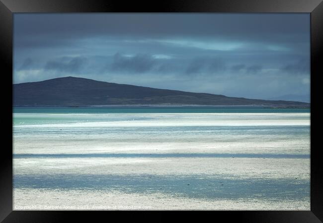 Outer Hebrides North Uist  Clachan Sands  Scotland Framed Print by Barbara Jones