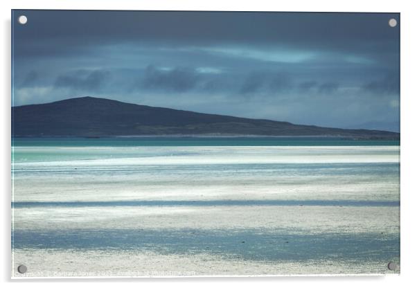 Outer Hebrides North Uist  Clachan Sands  Scotland Acrylic by Barbara Jones