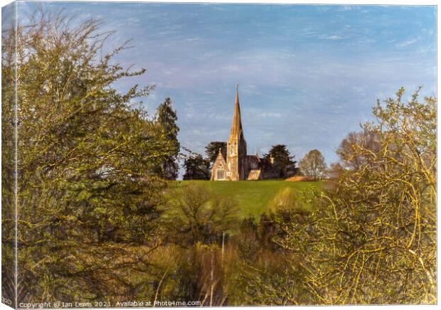 The Church at Midgeham in Berkshire Canvas Print by Ian Lewis