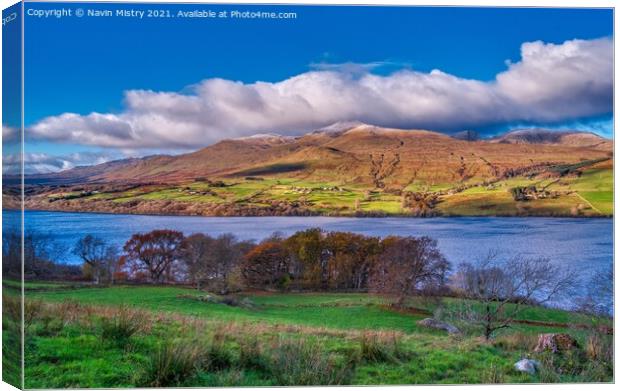 A view of the Lawers Range, Loch Tay Canvas Print by Navin Mistry