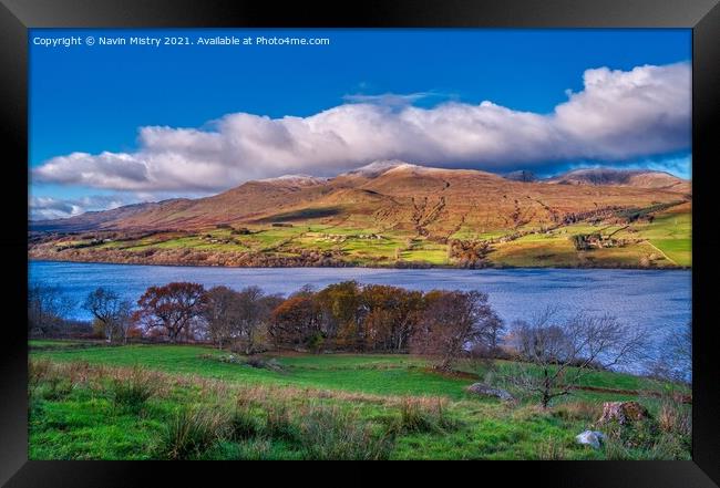 A view of the Lawers Range, Loch Tay Framed Print by Navin Mistry