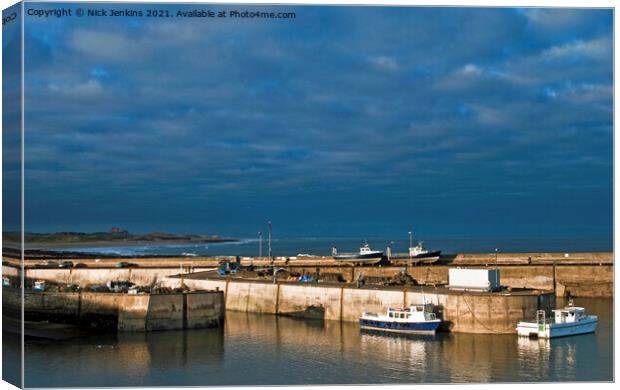 Seahouses Harbour Northumberland Coast Canvas Print by Nick Jenkins