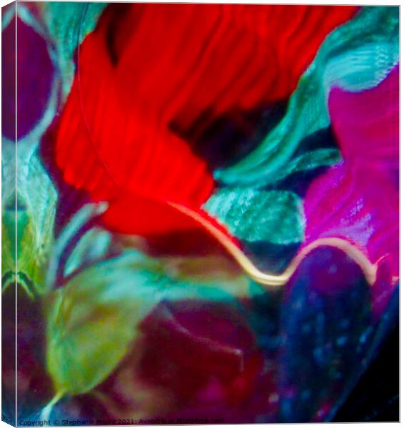 Abstract flowers Canvas Print by Stephanie Moore