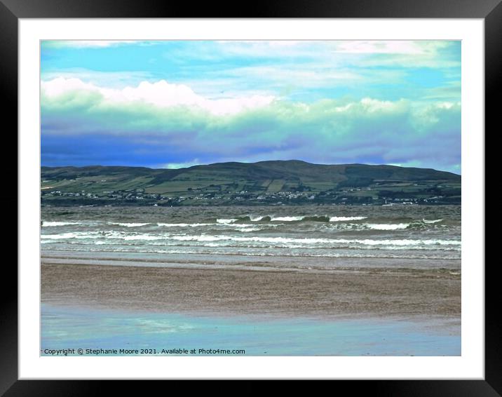 Downhill Beach Framed Mounted Print by Stephanie Moore