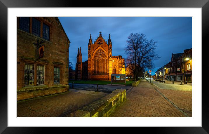 Carlisle Cathedral Cumbria UK Framed Mounted Print by Michael Brookes