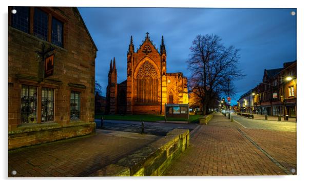 Carlisle Cathedral Cumbria UK Acrylic by Michael Brookes