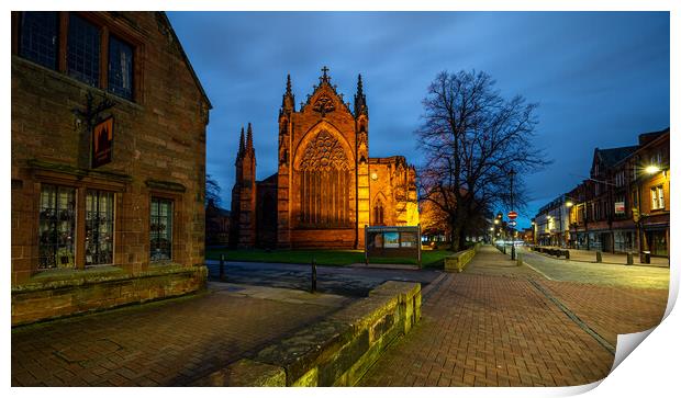Carlisle Cathedral Cumbria UK Print by Michael Brookes
