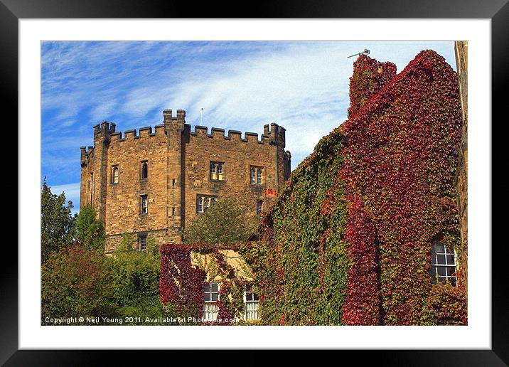 Durham Castle Keep Framed Mounted Print by Neil Young