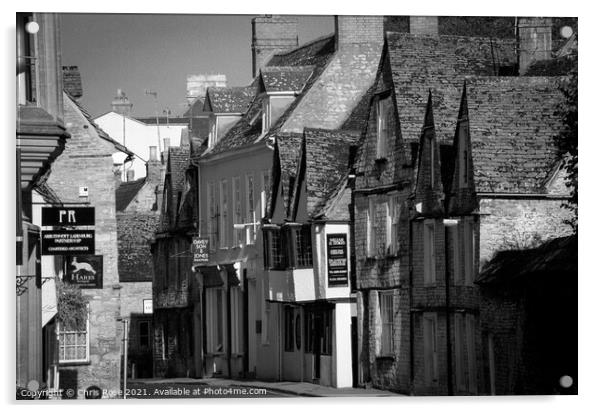 Cirencester, street scene Acrylic by Chris Rose