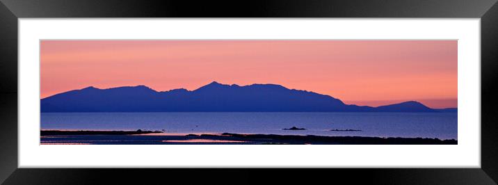Arran at dusk Framed Mounted Print by Allan Durward Photography
