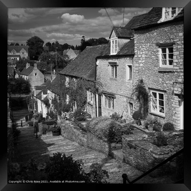Tetbury, Chipping Steps Framed Print by Chris Rose