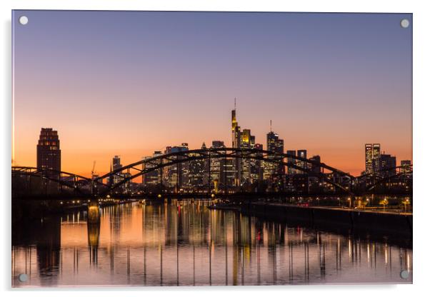 Skyline Frankfurt Acrylic by Thomas Schaeffer