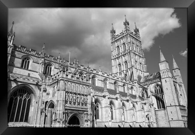 Gloucester Cathedral Framed Print by Chris Rose