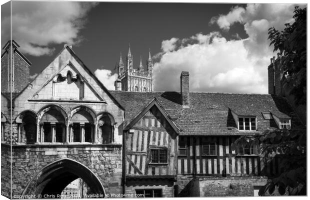  Gloucester, St Marys Gate,  Canvas Print by Chris Rose