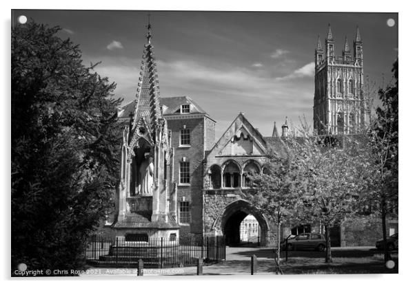 Gloucester Cathedral Acrylic by Chris Rose