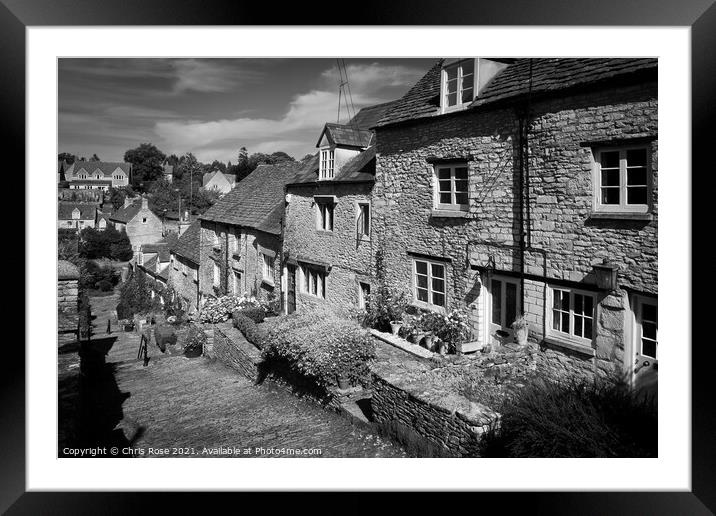 Tetbury, Chipping Steps Framed Mounted Print by Chris Rose
