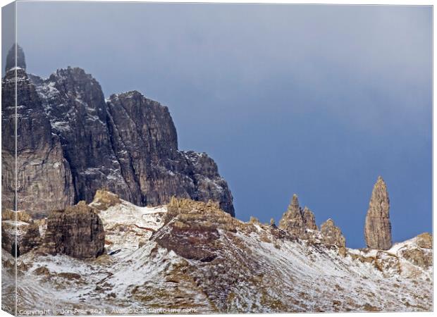Old Man of Storr (Winter) Canvas Print by Jon Pear