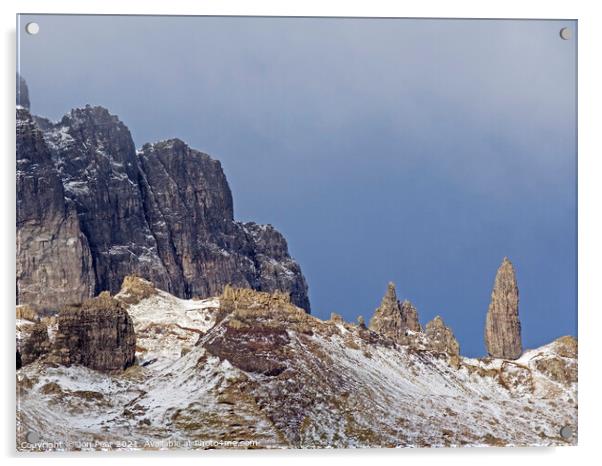 Old Man of Storr (Winter) Acrylic by Jon Pear