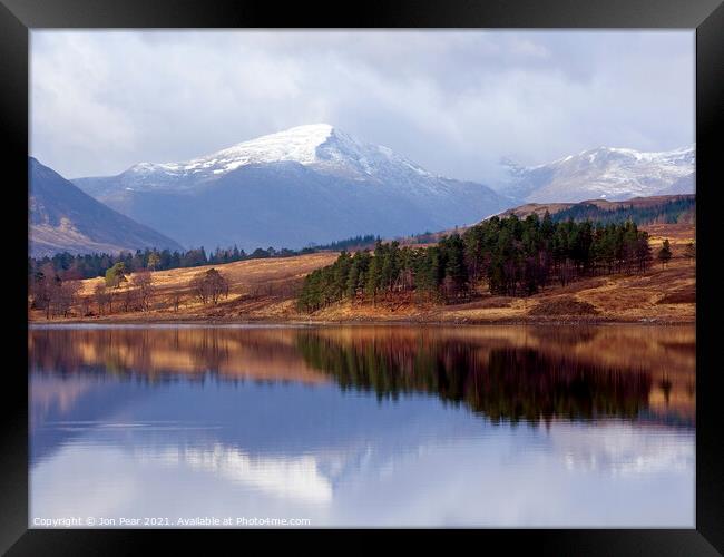 Across Loch Tulla Framed Print by Jon Pear