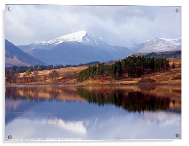 Across Loch Tulla Acrylic by Jon Pear