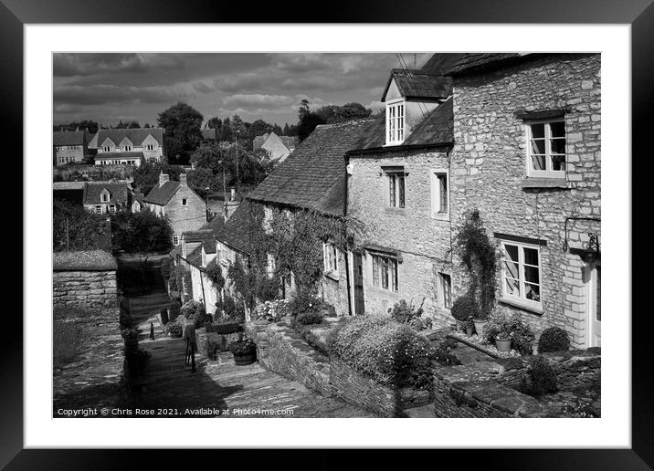 Tetbury, Chipping Steps Framed Mounted Print by Chris Rose