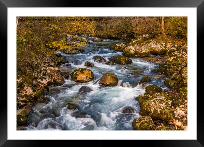 Autumn At The Loferbach  Framed Mounted Print by rawshutterbug 